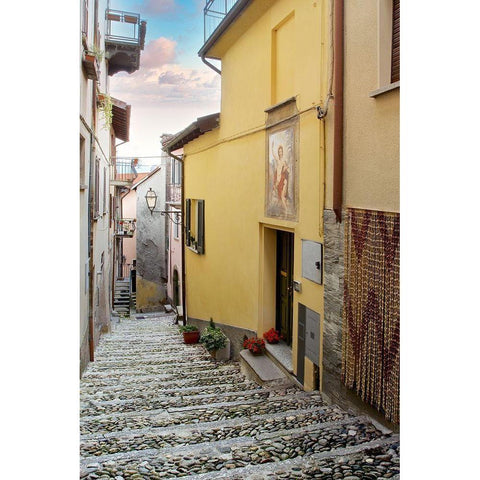 Rezzonico Harbor #3 Gold Ornate Wood Framed Art Print with Double Matting by Blaustein, Alan