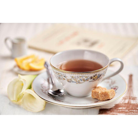 Cafe de Paris No. 2 Gold Ornate Wood Framed Art Print with Double Matting by Blaustein, Alan