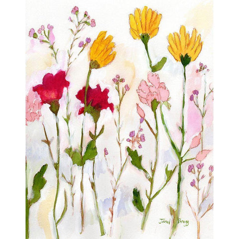 Flowers from Sheeleys Black Modern Wood Framed Art Print by Bragg, Janel