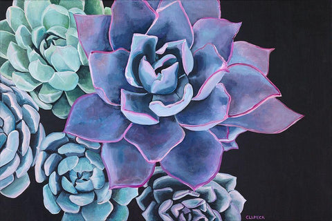 Abundance Black Ornate Wood Framed Art Print with Double Matting by Clumeck, Alana