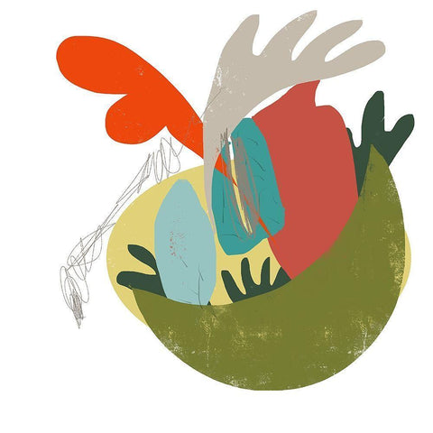 A Bowl of Everything Gold Ornate Wood Framed Art Print with Double Matting by Christine, Niya