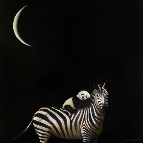 Safe Passage No. 2 Black Modern Wood Framed Art Print by Hollingsworth, Karen