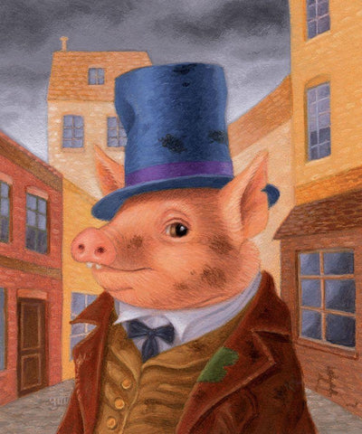 Dawkins White Modern Wood Framed Art Print with Double Matting by Matarazzo, Gina