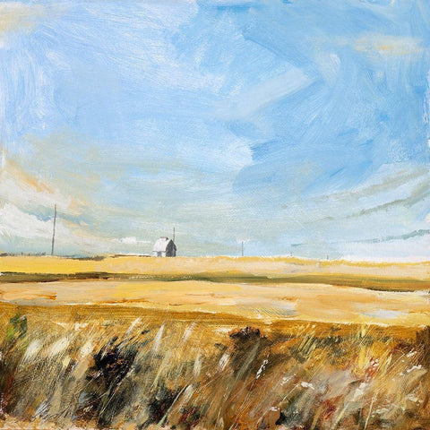 Country Sky White Modern Wood Framed Art Print by Paraskevas, Michael