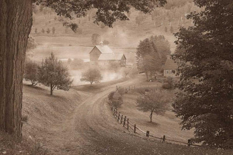 Sleepy Hollow White Modern Wood Framed Art Print with Double Matting by Svibilsky, Igor