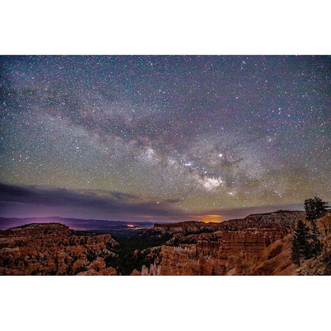 Milky Way over Bryce Canyon Black Modern Wood Framed Art Print by Severn, Shawn/Corinne
