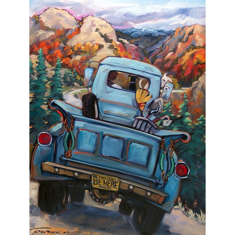 Be Here Now Black Modern Wood Framed Art Print by Townsend, CR