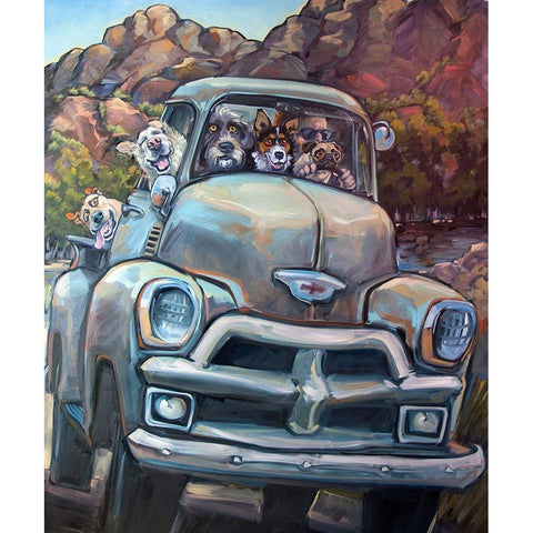 Go Time Black Modern Wood Framed Art Print by Townsend, CR