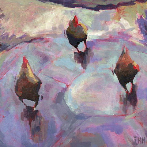 Human Race 2 Black Modern Wood Framed Art Print by Timmerman, Lisa