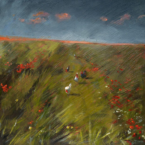 The Long Walk Home Black Ornate Wood Framed Art Print with Double Matting by Timmerman, Lisa