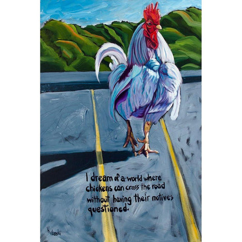 Don’t Ask Black Modern Wood Framed Art Print by Wronski, Kathryn