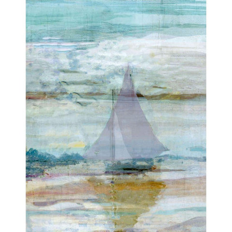 Twilight Evening Gold Ornate Wood Framed Art Print with Double Matting by Wiley, Marta