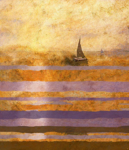 Light of The Sun No. 1 White Modern Wood Framed Art Print with Double Matting by Wiley, Marta