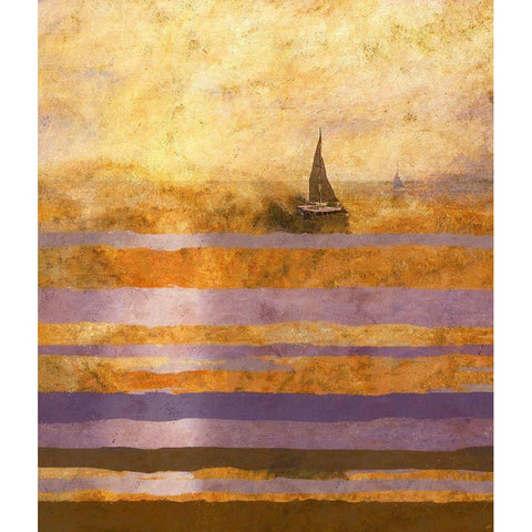 Light of The Sun No. 1 Black Modern Wood Framed Art Print by Wiley, Marta