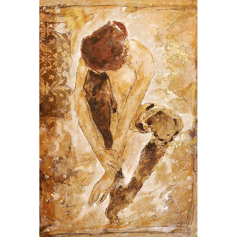 Repose Black Modern Wood Framed Art Print by Wiley, Marta