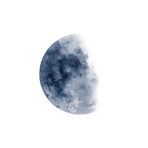 Phases Of The Moon No. 1 Black Modern Wood Framed Art Print by Wong, Brandon