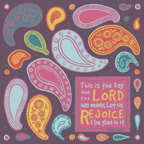 Inspired Paisley I White Modern Wood Framed Art Print with Double Matting by Metz, Andi