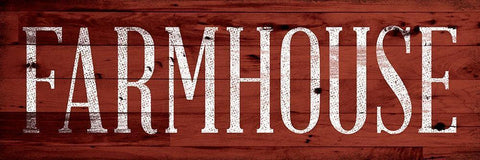 Farmhouse White Modern Wood Framed Art Print with Double Matting by SD Graphics Studio