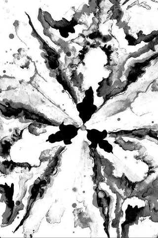 Monochrome Constellation White Modern Wood Framed Art Print with Double Matting by Pinto, Patricia