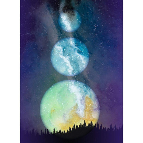 Within Space Black Modern Wood Framed Art Print by Bucheli, Amaya