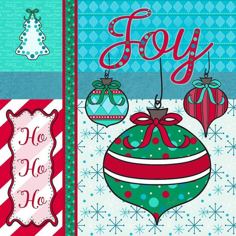 Nostalgia Christmas I White Modern Wood Framed Art Print with Double Matting by Metz, Andi