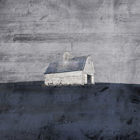 Gray Barn Gold Ornate Wood Framed Art Print with Double Matting by Mabat, Ynon