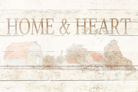 Home and Heart Black Ornate Wood Framed Art Print with Double Matting by Mabat, Ynon