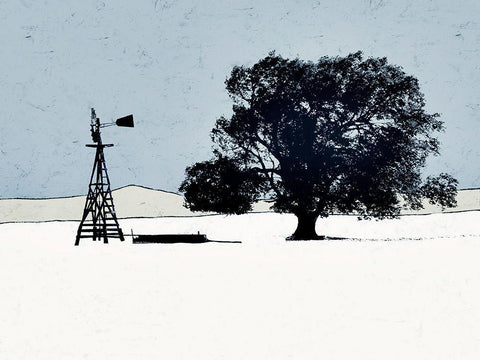 Keeping Company Black Ornate Wood Framed Art Print with Double Matting by Mabat, Ynon