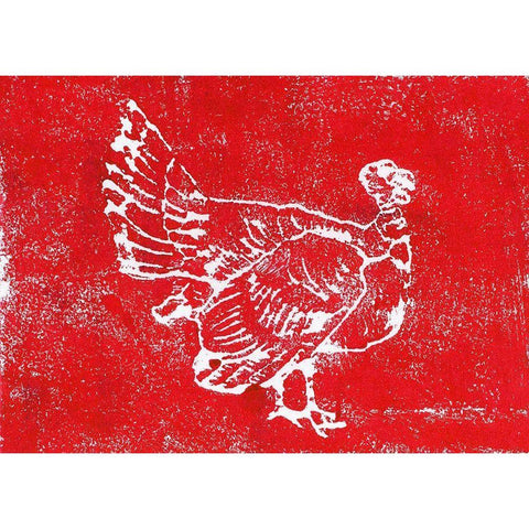 Country Turkey White Modern Wood Framed Art Print by Loreth, Lanie