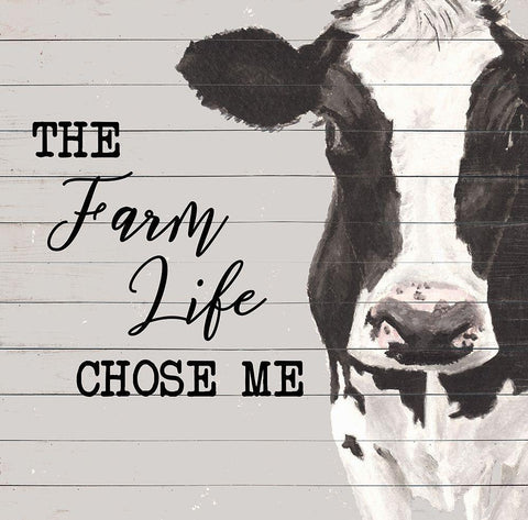 The Farm Life Black Ornate Wood Framed Art Print with Double Matting by Green, Jenny