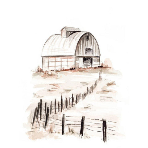 My Farm Black Modern Wood Framed Art Print with Double Matting by Pinto, Patricia