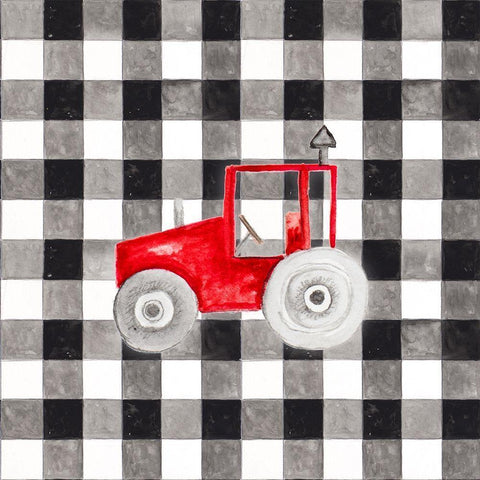 Fun Farm Icon II Black Modern Wood Framed Art Print with Double Matting by Gaynor, Janice