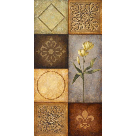 Simplicity I White Modern Wood Framed Art Print by Marcon, Michael