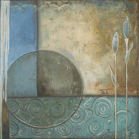 Inspiration in Blue II White Modern Wood Framed Art Print by Pinto, Patricia