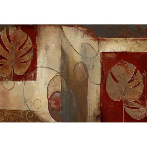 Inspiration in Crimson White Modern Wood Framed Art Print by Pinto, Patricia
