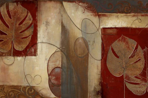 Inspiration in Crimson White Modern Wood Framed Art Print with Double Matting by Pinto, Patricia