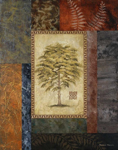 Eucalyptus Tree II Black Ornate Wood Framed Art Print with Double Matting by Marcon, Michael