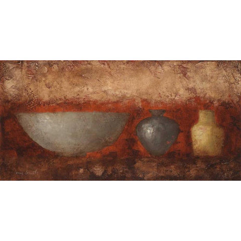 Rustic Vases II White Modern Wood Framed Art Print by Loreth, Lanie