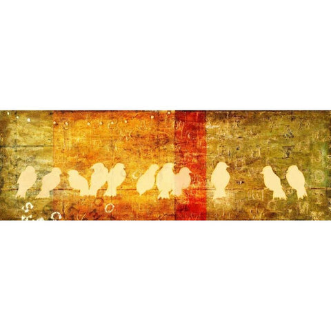 Reunion White Modern Wood Framed Art Print by Pinto, Patricia