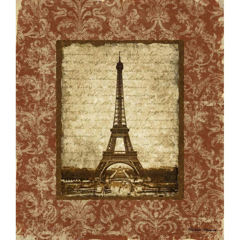 Jaime Paris I White Modern Wood Framed Art Print by Marcon, Michael
