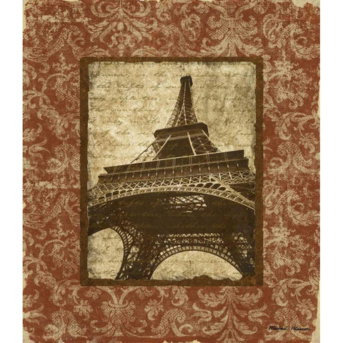 Jaime Paris II White Modern Wood Framed Art Print by Marcon, Michael