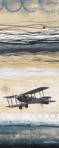 Through the Wind II Black Ornate Wood Framed Art Print with Double Matting by Marcon, Michael