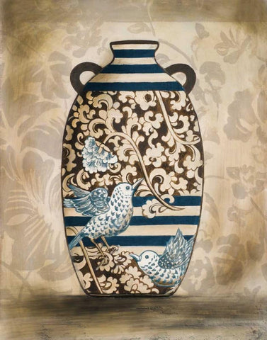 The Pottery I White Modern Wood Framed Art Print with Double Matting by Pinto, Patricia