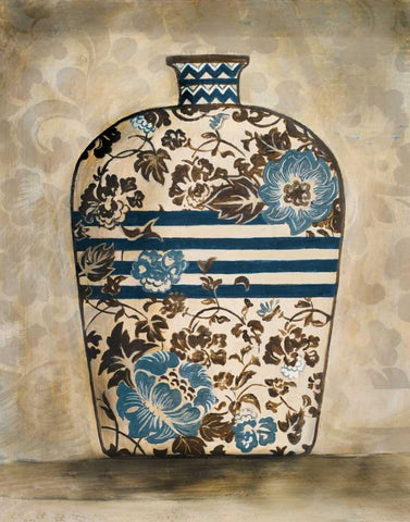 The Pottery II White Modern Wood Framed Art Print with Double Matting by Pinto, Patricia