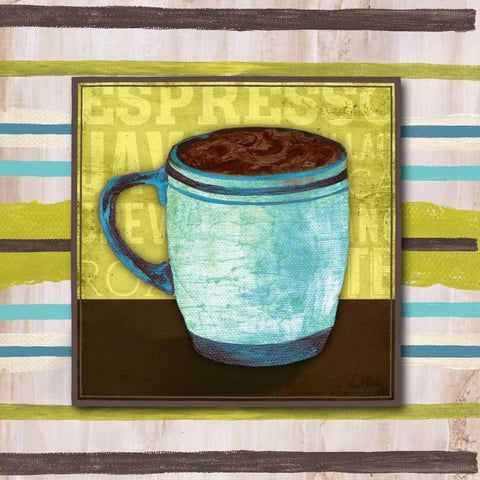 Morning Brew I Black Modern Wood Framed Art Print by Medley, Elizabeth