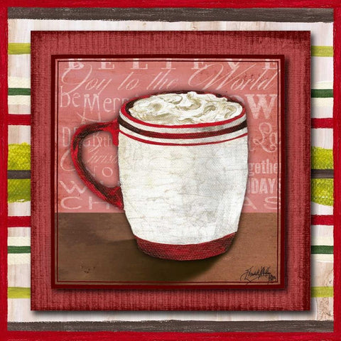 Taste of Christmas I White Modern Wood Framed Art Print with Double Matting by Medley, Elizabeth