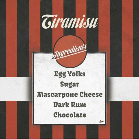 Italian Recipe II White Modern Wood Framed Art Print with Double Matting by Metz, Andi