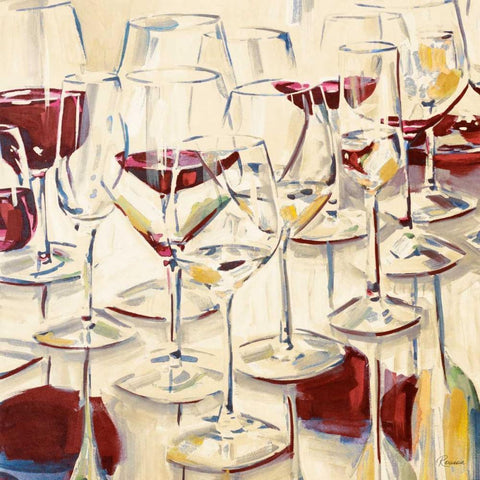 A Warm Toast II White Modern Wood Framed Art Print by French-Roussia, Heather A.