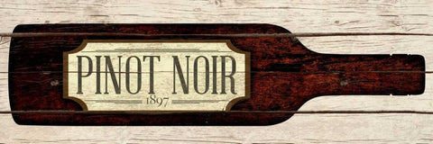 Pinot Noir White Modern Wood Framed Art Print with Double Matting by SD Graphics Studio