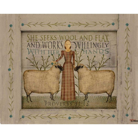 She Seeks Black Modern Wood Framed Art Print by Albert, Beth